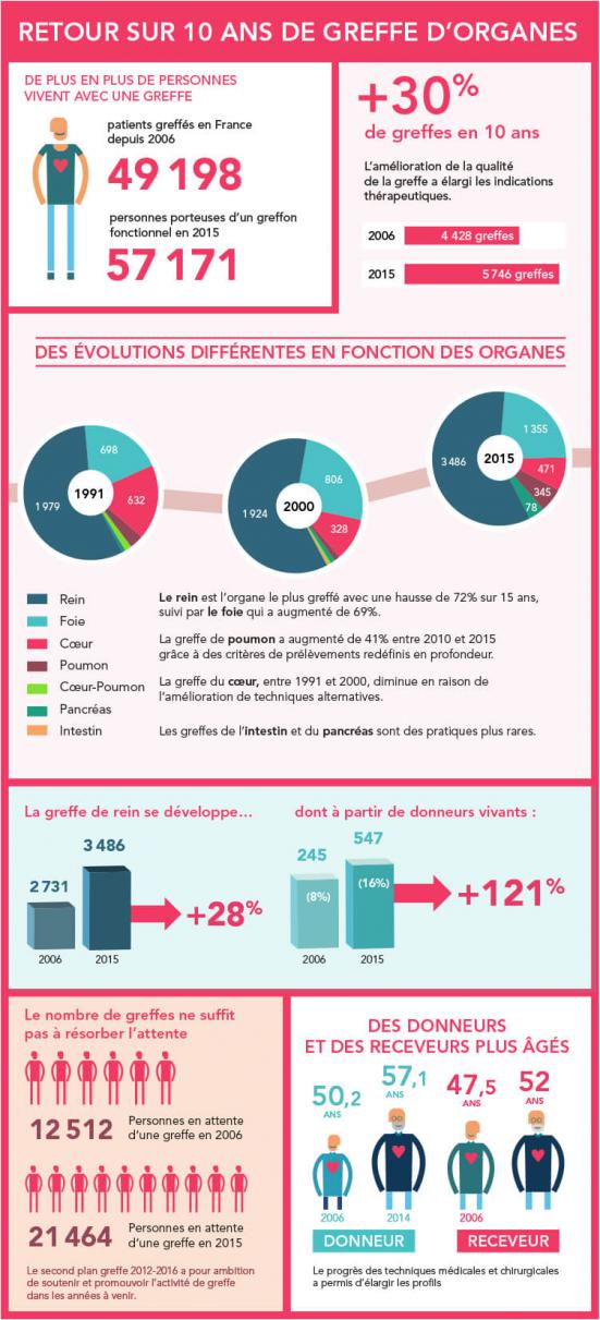 Infographie Greffes Don d'Organes